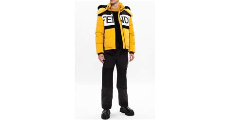 fendi down jacket monster black yellow|Fendi overcoat.